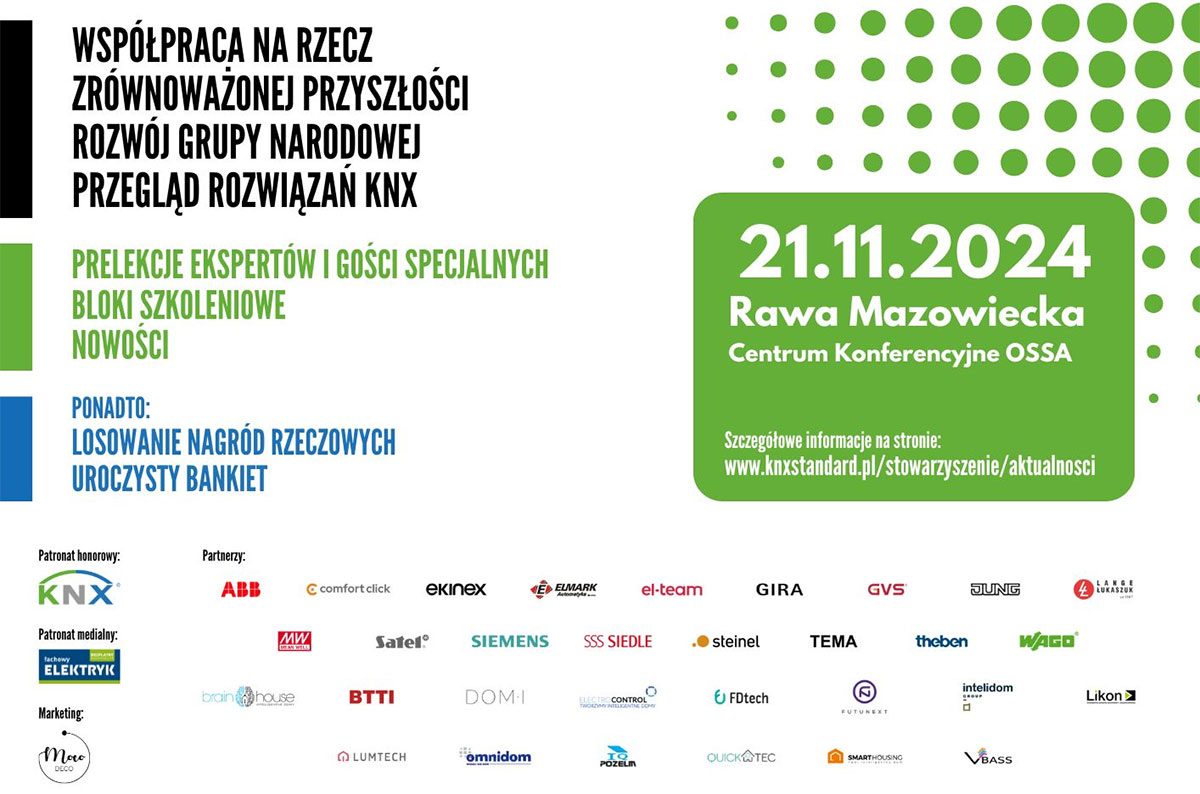 KNX EXPERTS MEETING 2024:  Zrównoważony rozwój z KNX