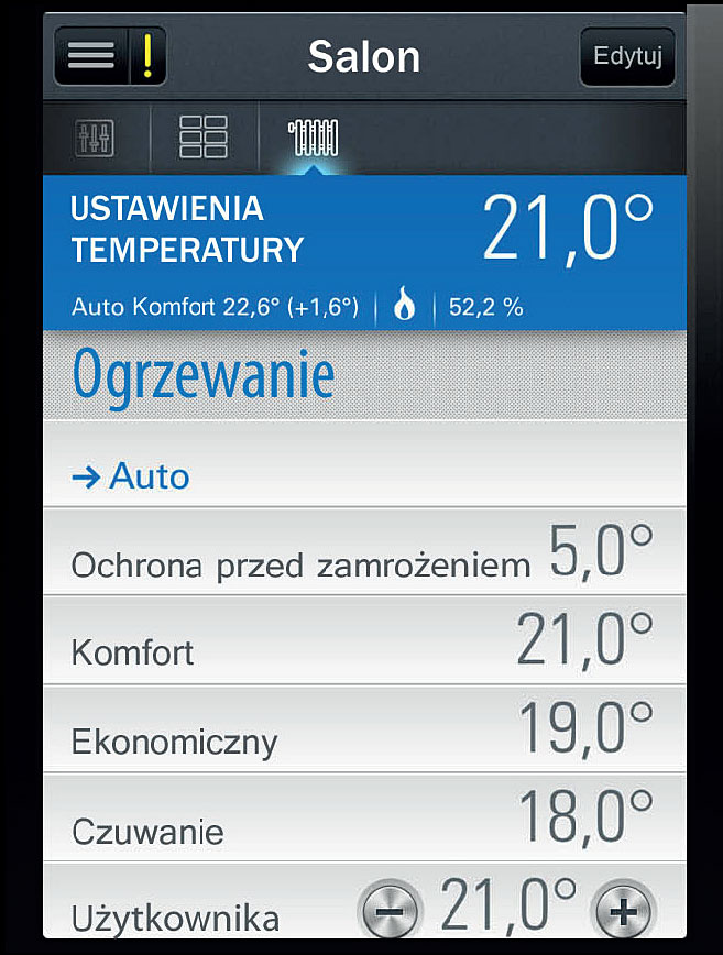 Fot. 5. Zarządzanie ogrzewaniem.