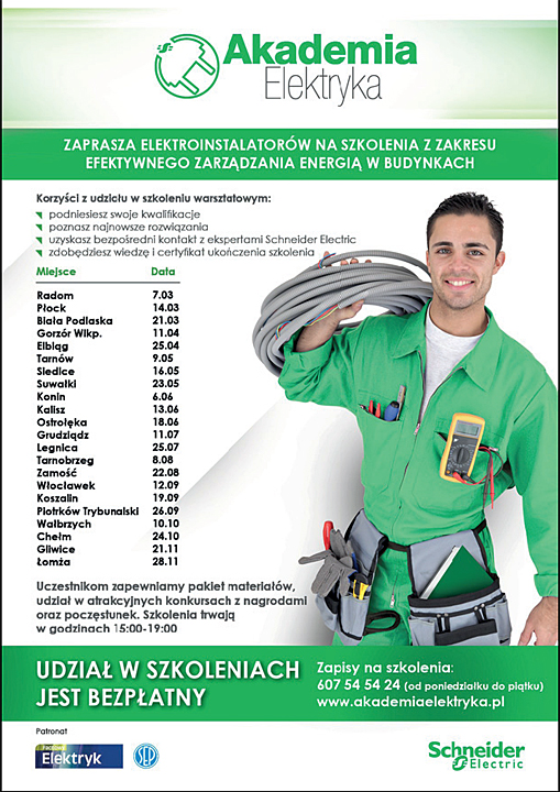 Akademia Elektryka – bezpłatne szkolenia dla praktyków