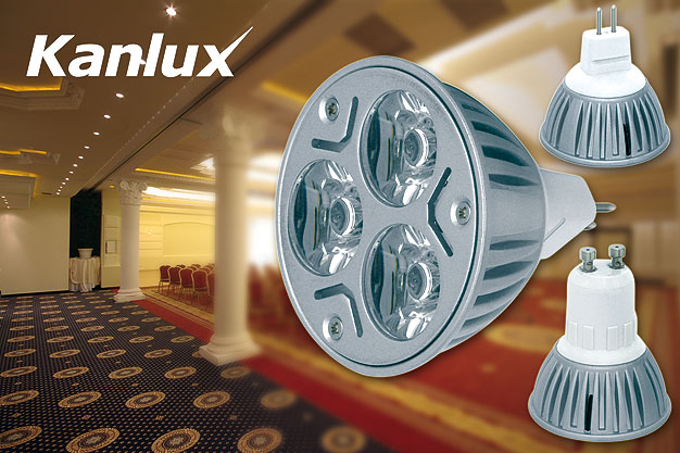 POWER-3LED MR16 i POWER-3LED GU10 nowe źródła światła w ofercie Kanlux