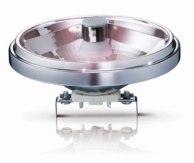 Fot. 4. Philips MASTERLine 111 - niskonapięciowa (12 V) lampa halogenowa o najwyższej trwałości i efektywności z aluminiowym, wysokopolerowanym reflektorem o średnicy 111 mm