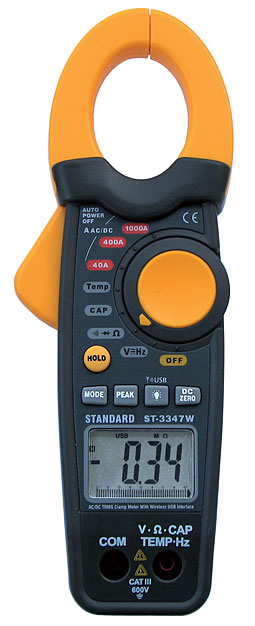 Rys. 1 Multimetr cęgowy ST-3347W z interfejsem USB