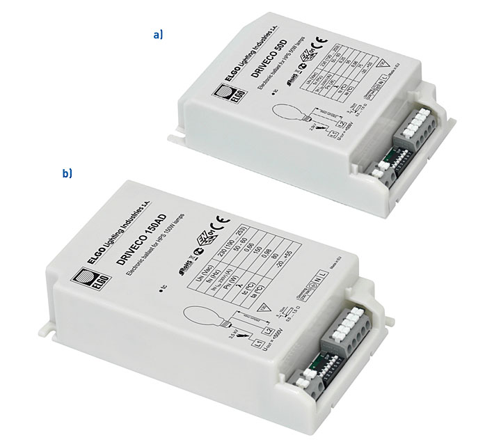 Fot. 4. Układ zasilania: a) Driveco 50A, 50D oraz Driveco 70A, 70D; b) Driveco 100AD oraz Driveco 150AD