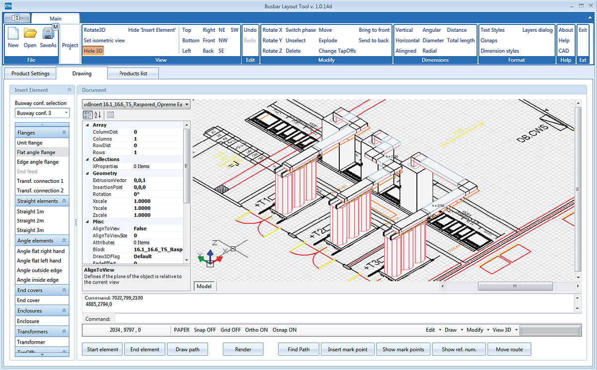 Rys. 4. Platforma rysunkowa programu opiera się na module CAD’owskim.