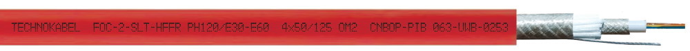 Fot. 2. Kabel światłowodowy TECHNOFLAME FOC-2-SLT-HFFR PH120/E30-E60.