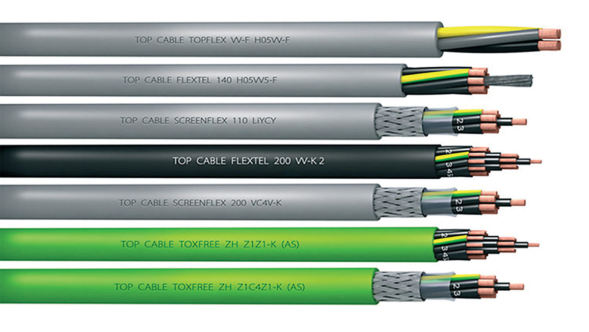 Fot. 2. Główne kierunki ewolucji kabli i przewodów? Przede wszystkim produkty dedykowane
danemu zastosowaniu. Fot.: Top Cable