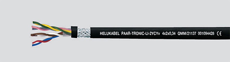 PAAR-TRONIC-Li-2YCYv - odpowiedni zarówno do instalacji stacjonarnych jak i ruchomych przy średnim obciążeniu mechanicznym dla połączeń elastycznych, w których nie występują naprężenia rozciągające.
