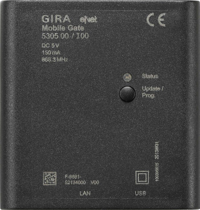 Fot. 6. Bramka radiowa eNet pozwala na
wykorzystywanie urządzeń przenośnych,
smarfonów, tabletów czy
ajfonów, jako pilotów do posiadanej
instalacji sterowniczej. Fot.: GIRA