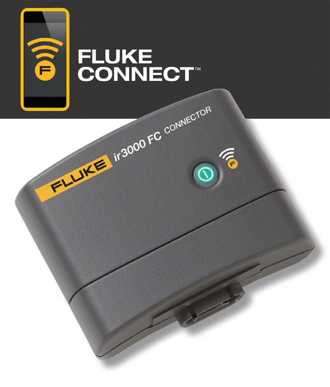 Złącze Fluke Connect™ ir3000 FC Connector umożliwia skomunikowanie
multimetru z aplikacją Fluke Connect™