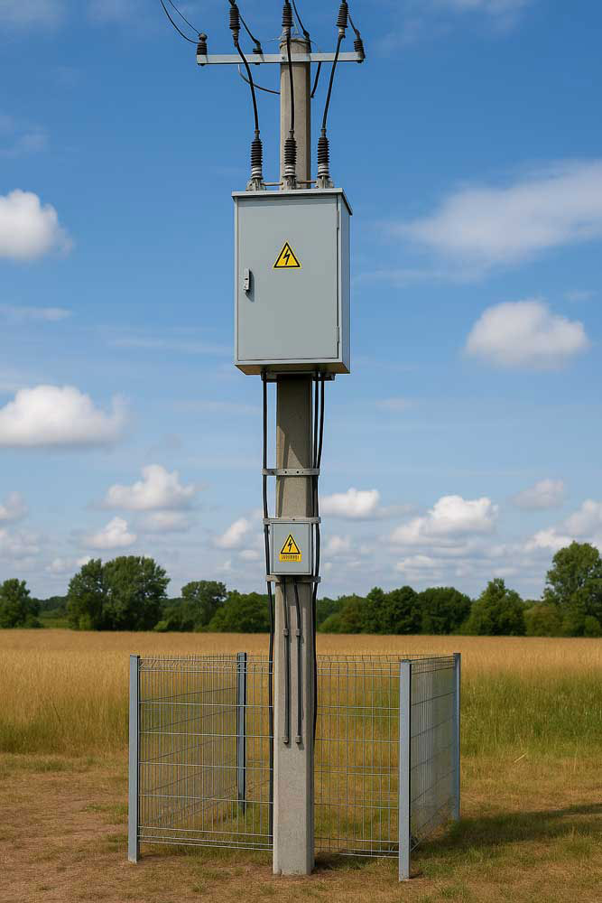 Techniczna stacja transformatorowa słupowa jako element infrastruktury elektroenergetycznej
